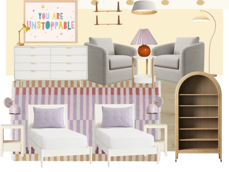 Unit 6 Girls Bedroom Mood Board by Lauryn Nelson on Style Sourcebook