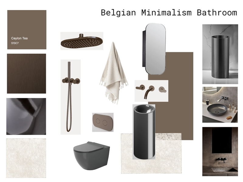 Belgian Minimal Bathroom Mood Board by ebash23 on Style Sourcebook