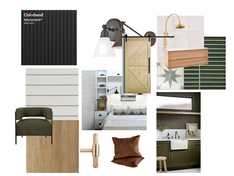 GREEN MOODY Mood Board by BON DESIGN on Style Sourcebook