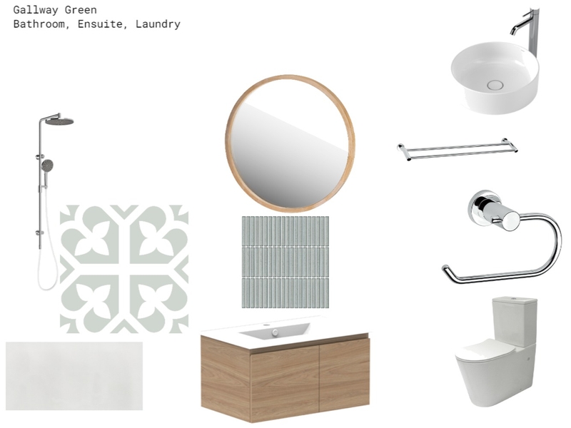 Greenway Green - Bathroom  & Ensuite Mood Board by PavConstructions on Style Sourcebook