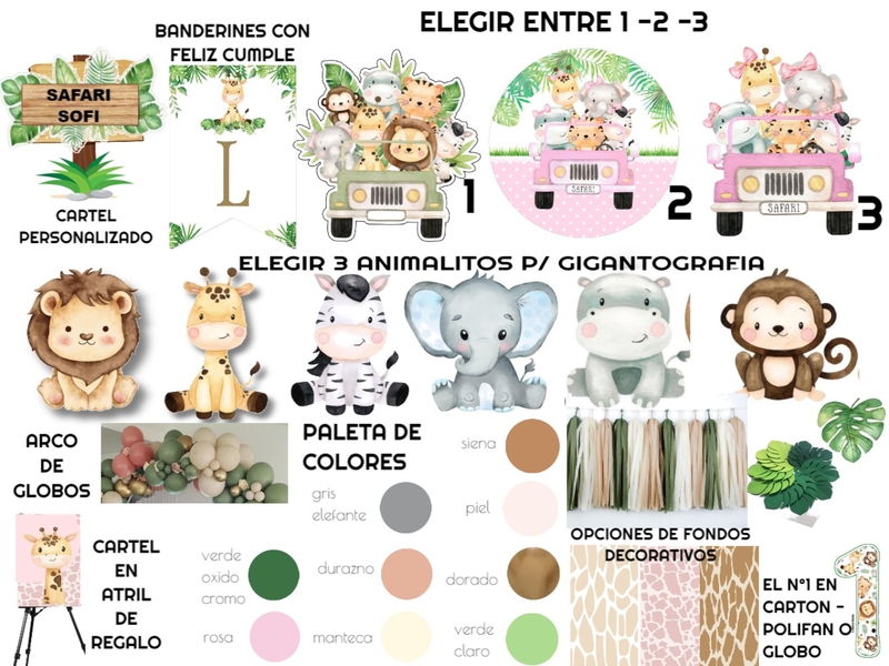 SOFI CUMPLE SAFARI Mood Board by leti0501 on Style Sourcebook