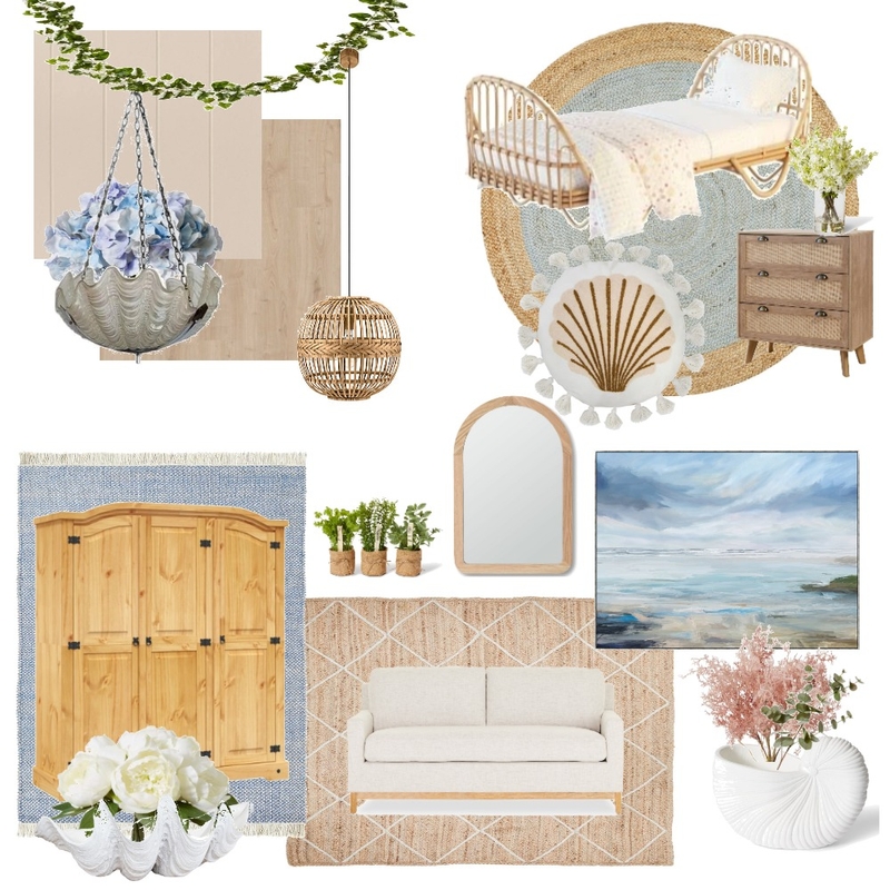 coastal bedroom ⋆｡𖦹 °.🐚⋆❀˖° Mood Board by Batman on Style Sourcebook