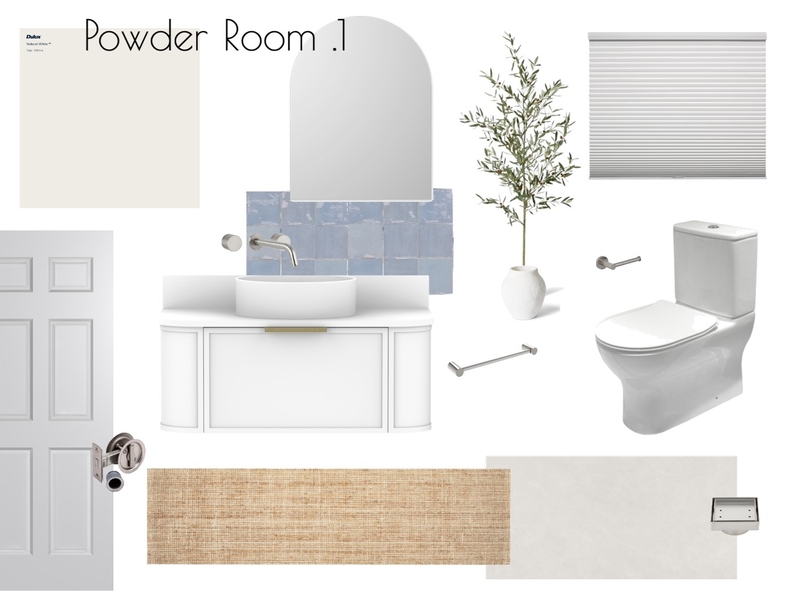 Powder Room .1 Mood Board by Five Files Design Studio on Style Sourcebook