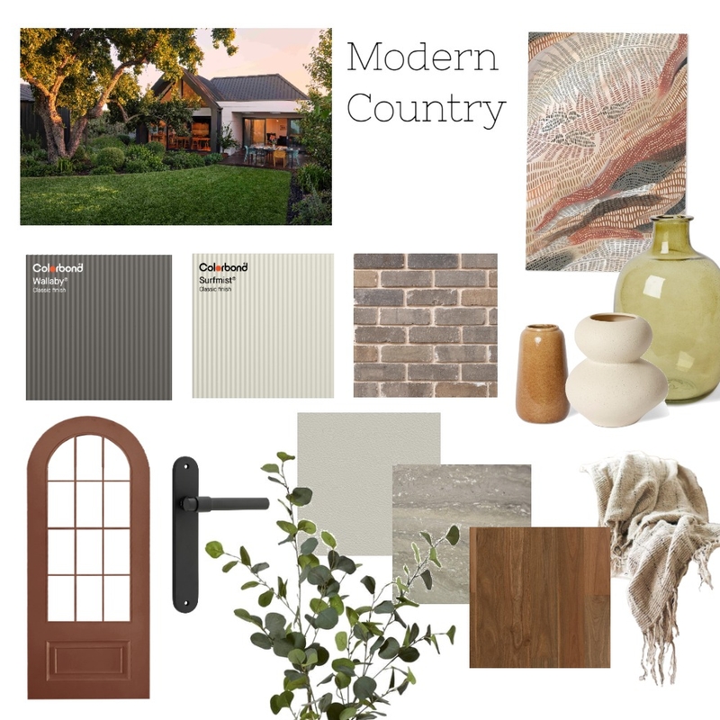 Modern Country Mood Board by COLORBOND® steel on Style Sourcebook