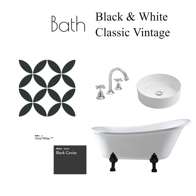 Black & white classic vintage Mood Board by nilzad@yahoo.com on Style Sourcebook