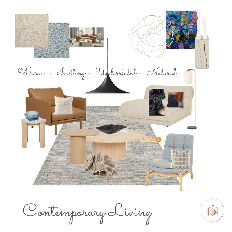 Riverton Drive Project - Contemporary Living Mood Board by Beautiful Spaces Interior Design on Style Sourcebook