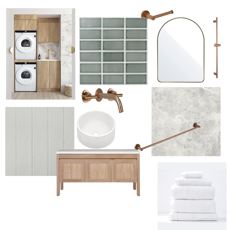 Guest Bathroom Green Mood Board by stephaniejayperez@icloud.com on Style Sourcebook