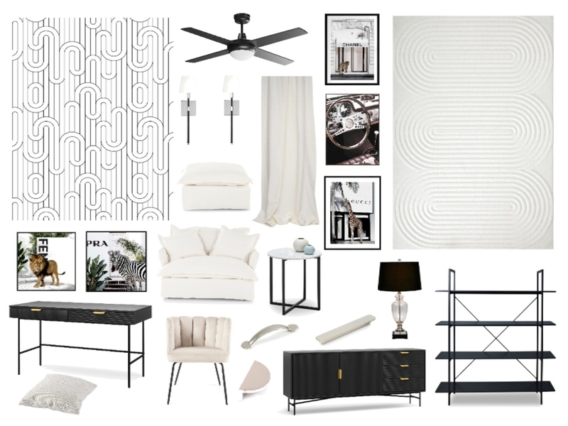 Monochrome Study Mood Board by Sterlingrose on Style Sourcebook