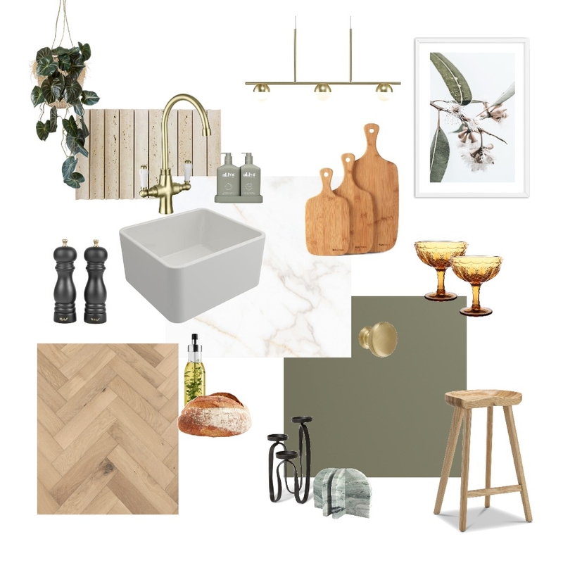 OLIVE GREEN KITCHEN Mood Board by Tasha on Style Sourcebook