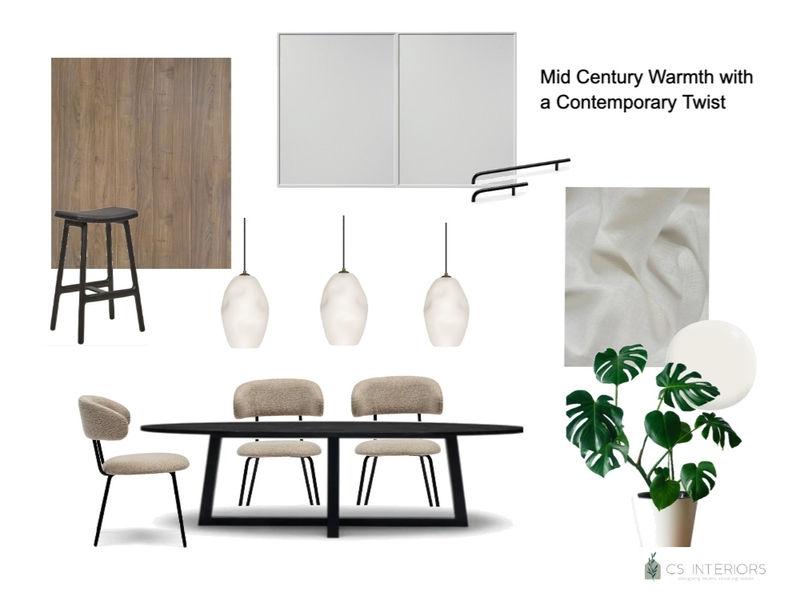 Mid Century Warmth with a Contemporary Twist Mood Board by CSInteriors on Style Sourcebook