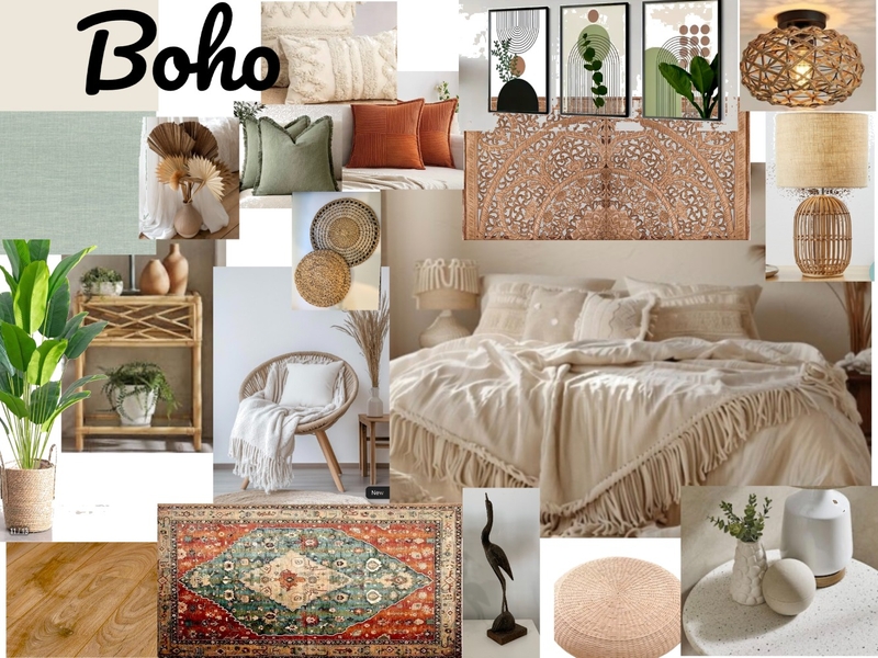 Boho bedroom Mood Board by chantelle.mardi@gmail.com on Style Sourcebook