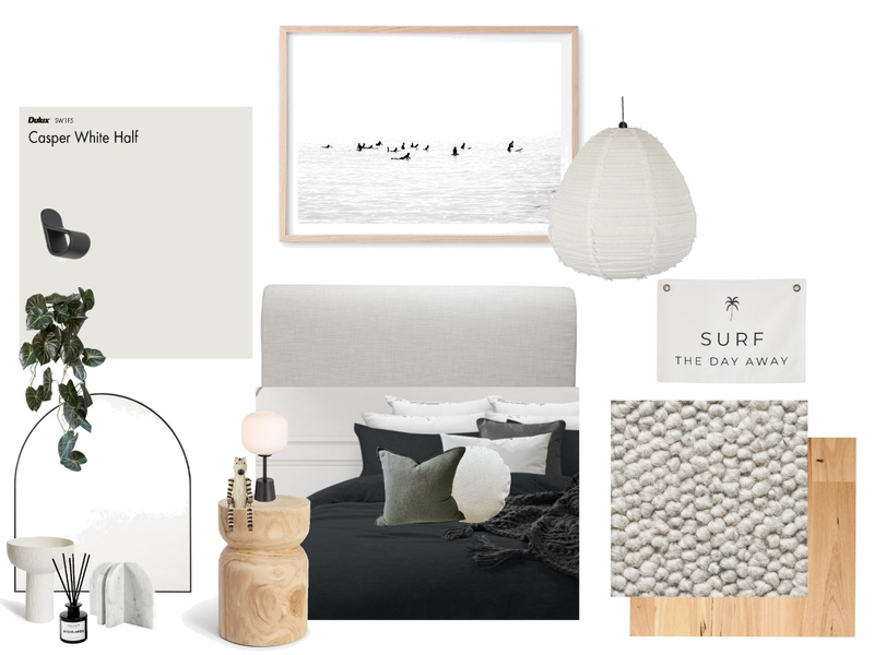 Surf vibes bedroom Mood Board by P R O J E C T S // by wall 2 wall painting on Style Sourcebook