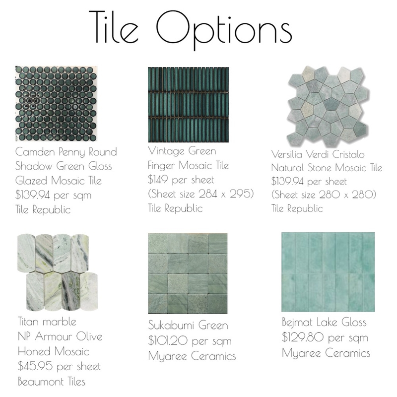 Dave's Kitchen Tiles Mood Board by Katelyn Scanlan on Style Sourcebook