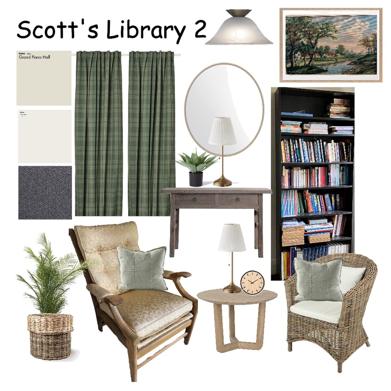 Scott's Library 2 Mood Board by Ladybird Maldon Design on Style Sourcebook