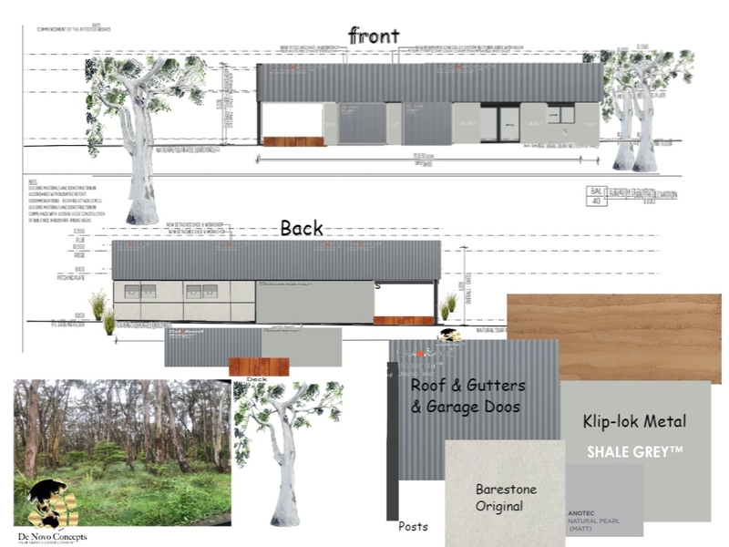 Anderson shed4 bluegum gdoors finished! Mood Board by De Novo Concepts on Style Sourcebook