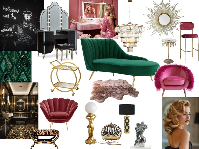 Hollywood Glamour Mood Board by Faith & Fortune on Style Sourcebook