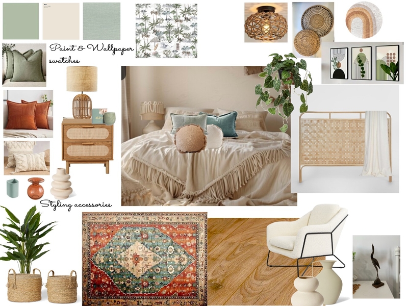 Boho bedroom V2 Mood Board by chantelle.mardi@gmail.com on Style Sourcebook