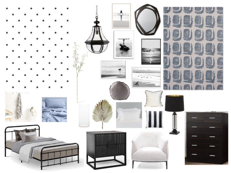 Monochrome Kids Bedroom Mood Board by Sterlingrose on Style Sourcebook