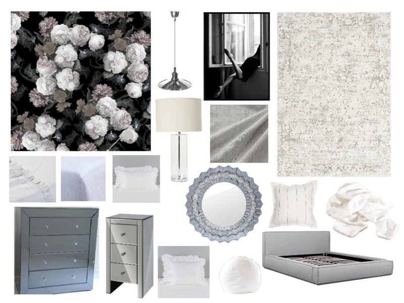 Monochrome Bedroom Mood Board by Sterlingrose on Style Sourcebook