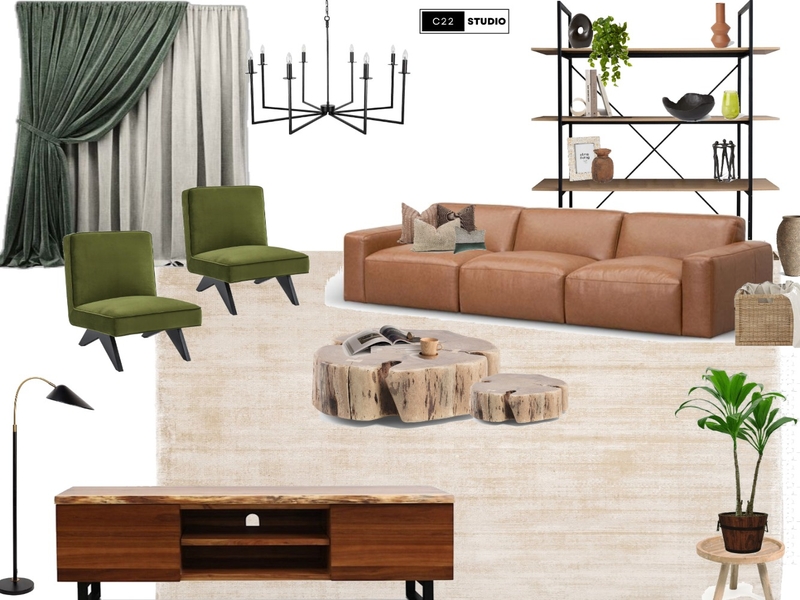 Rustic aesthetic living room Mood Board by C22 Studio on Style Sourcebook