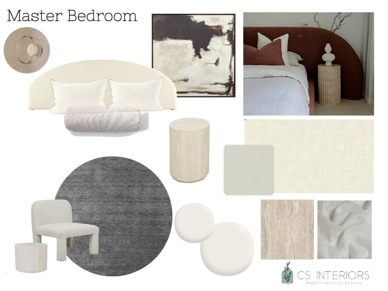 Master Bedroom Leesa no numbers Mood Board by CSInteriors on Style Sourcebook