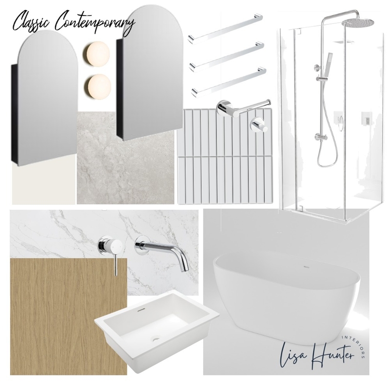 Classic Contemporary - Bathroom Mood Board by Lisa Hunter Interiors on Style Sourcebook