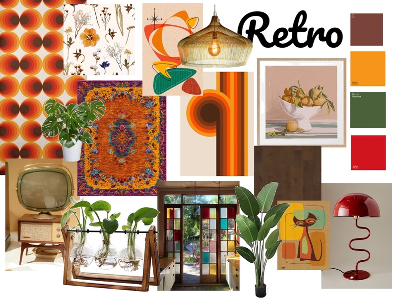 retro mood bored Mood Board by Kiara on Style Sourcebook