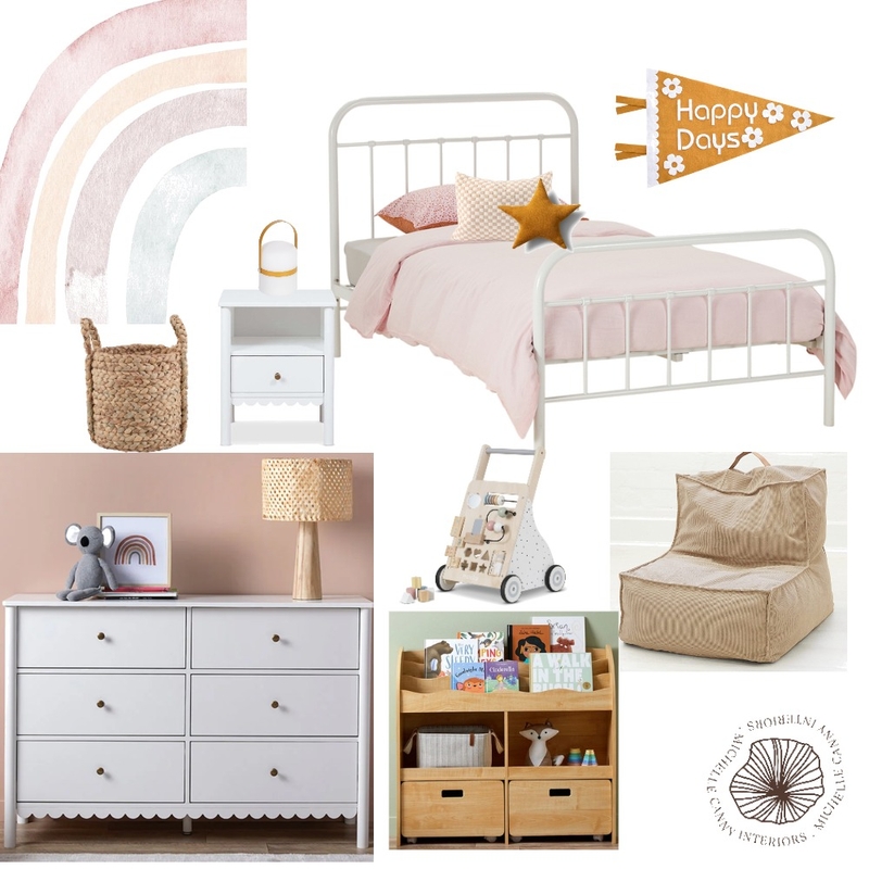 4 year old girls room Mood Board by Michelle Canny Interiors on Style Sourcebook