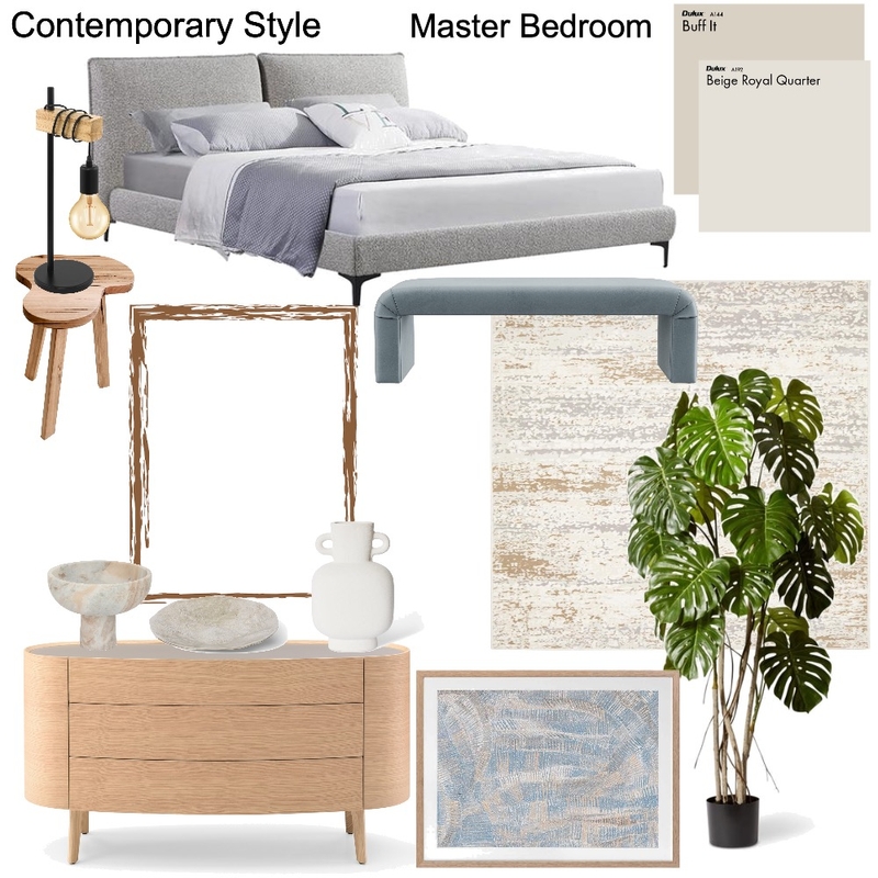 Contemporary Style- Master Bedroom Mood Board by Anh Vu on Style Sourcebook