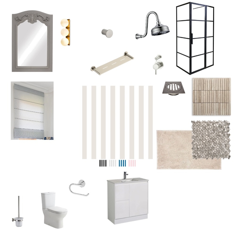 Simple Airy Bathroom Mood Board by Therapy Design on Style Sourcebook