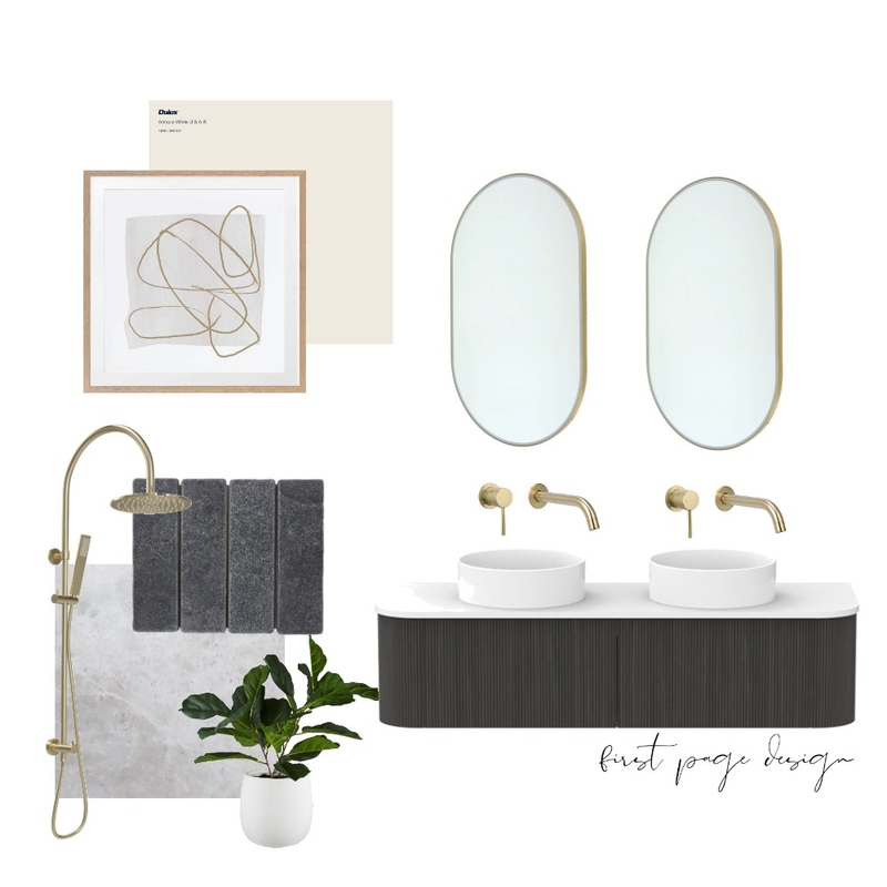 Deep Luxe - Bathroom Mood Board by First Page Design on Style Sourcebook