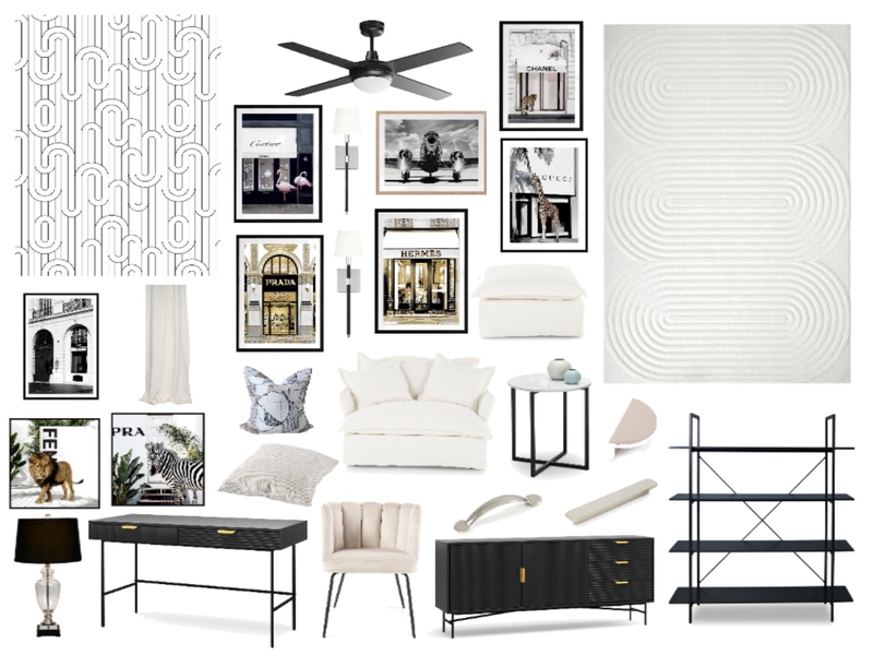 Monochrome Study Mood Board by Sterlingrose on Style Sourcebook