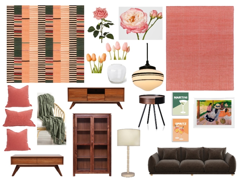 Mod Orange Mood Board by Sterlingrose on Style Sourcebook