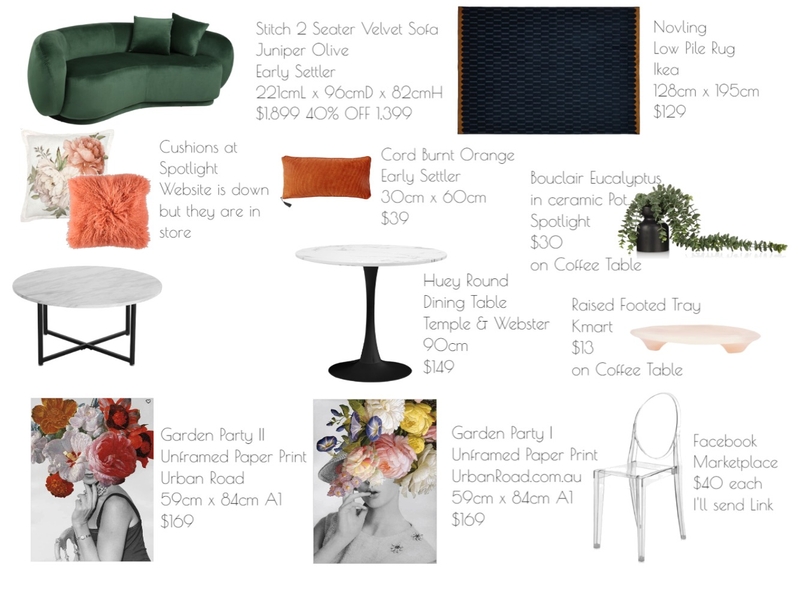 Emil Air BnB Hay St Living Room Mood Board by Katelyn Scanlan on Style Sourcebook