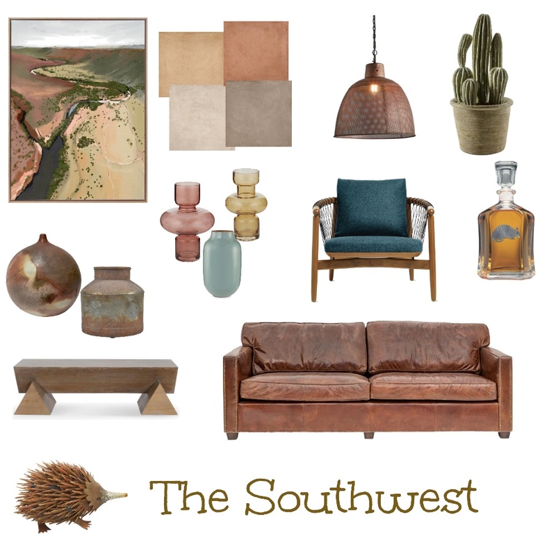 The Southwest Mood Board by JenRL Design on Style Sourcebook