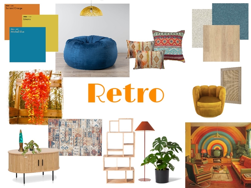 Retro room specific board Mood Board by Waters2000 on Style Sourcebook