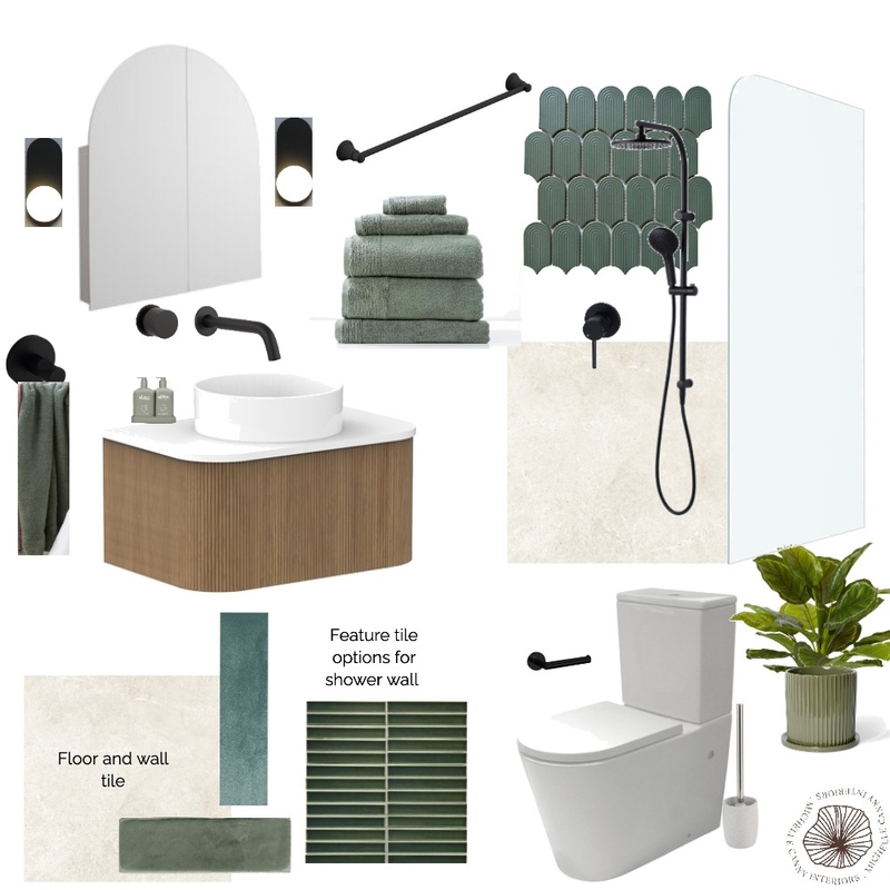 Modern Australian Bathroom - Revised Mood Board by Michelle Canny Interiors on Style Sourcebook