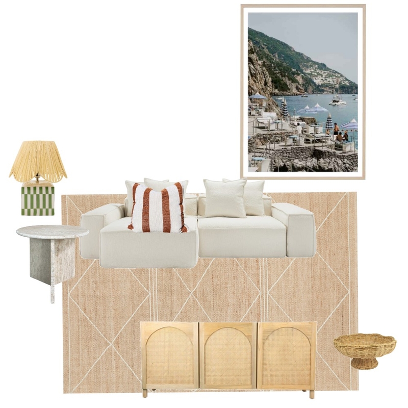 Mediterranean living room Mood Board by Em Haus Creative on Style Sourcebook