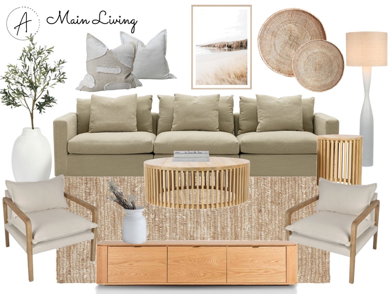 MAIN LIVING NELSON Interior Design Mood Board by BeckieChamberlain