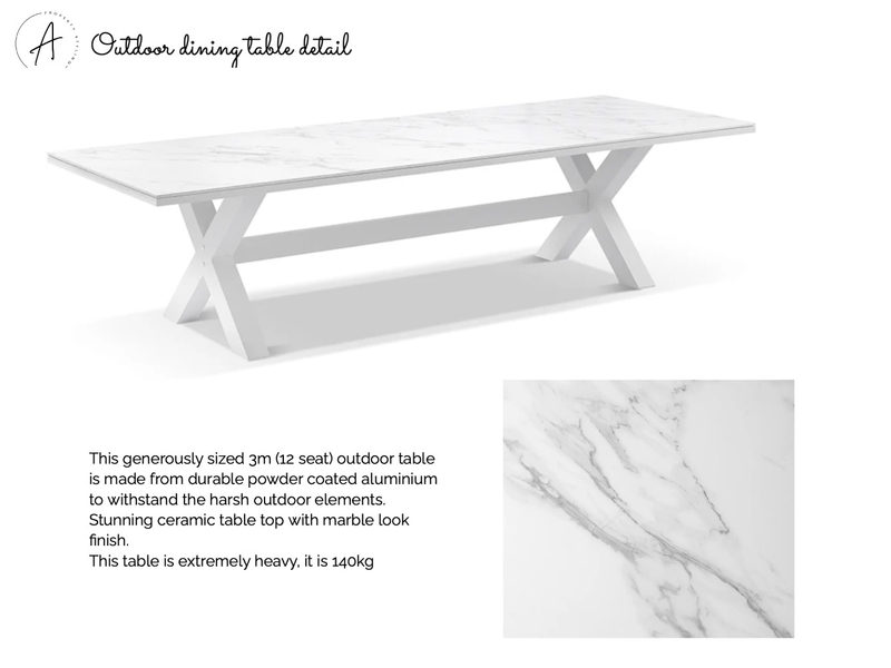 OUTDOOR DINING TABLE DETAIL NELSON Mood Board by BeckieChamberlain on Style Sourcebook