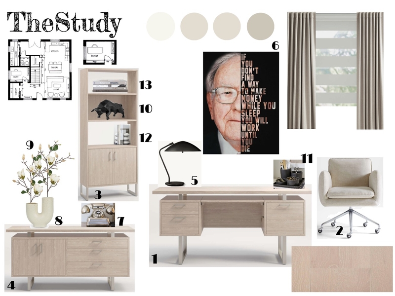 TheStudy Mood Board by Beata Toth on Style Sourcebook