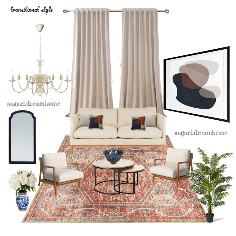 transitional style Mood Board by Z1367 on Style Sourcebook