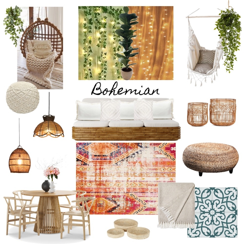 Bohemian Mood Board by Nikita. on Style Sourcebook