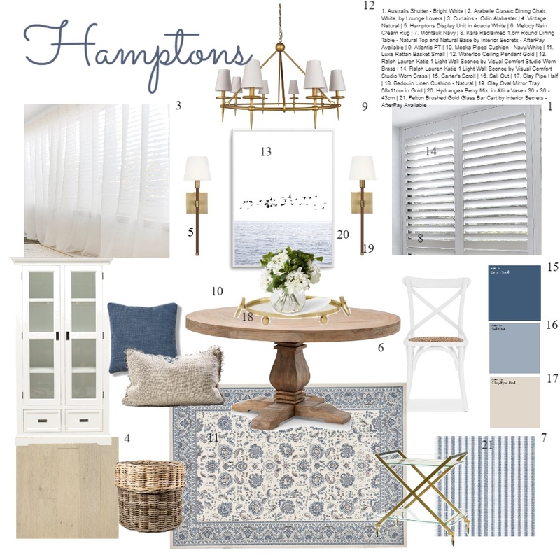 Hamptons Mood Board by Rachelhinitt on Style Sourcebook