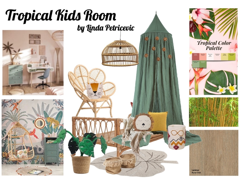 Tropical Kids Room Moodboard Mood Board by palmtreelove.interiordesign on Style Sourcebook