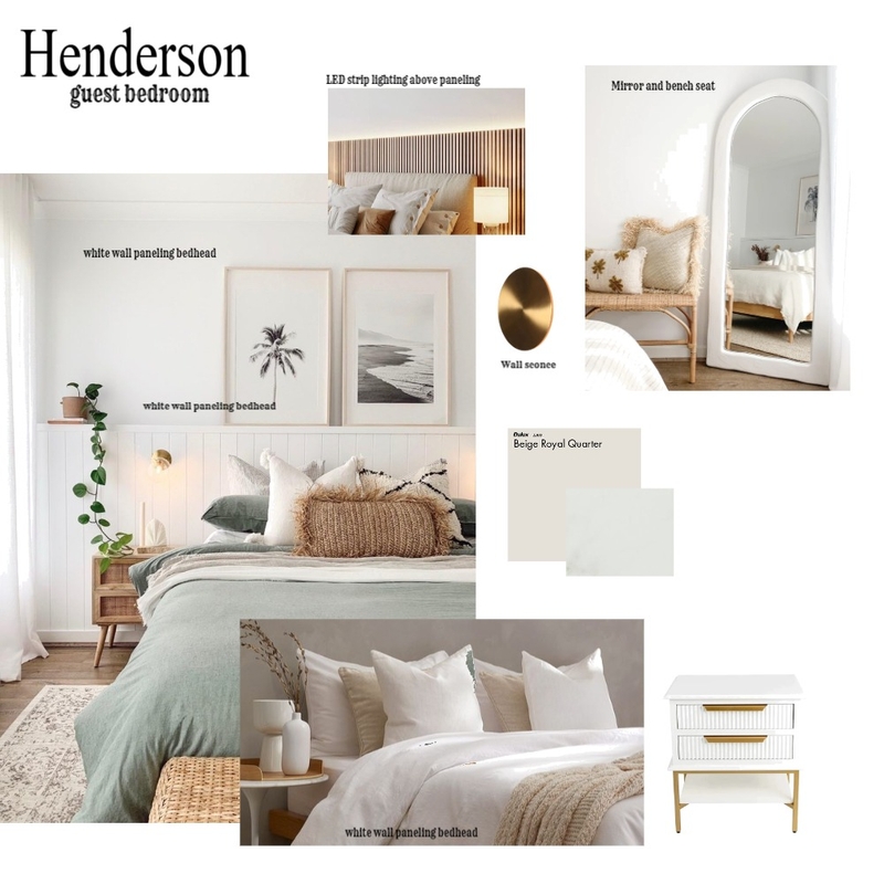 Henderson Guest Bedroom Mood Board by sheree@voguekitchens.com.au on Style Sourcebook