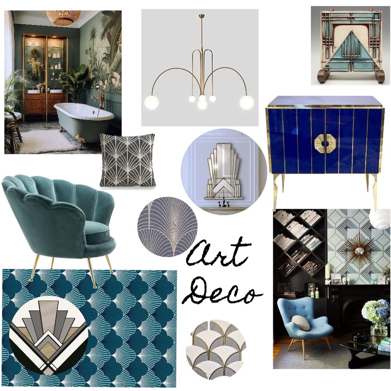 Art Deco Mood Board by JillMorgan on Style Sourcebook