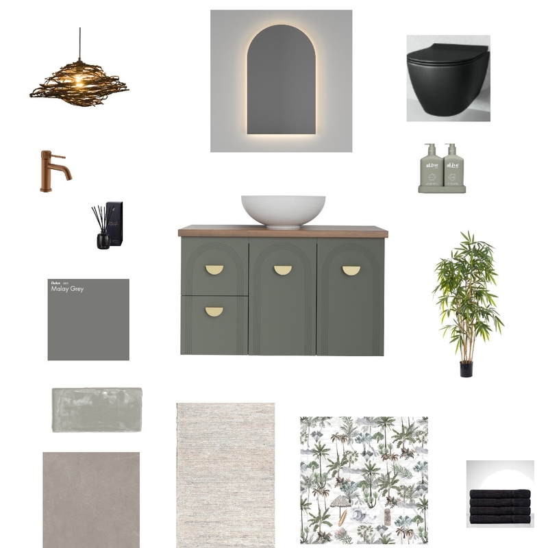 Sample Board Toilet Mood Board by Mel's Design on Style Sourcebook