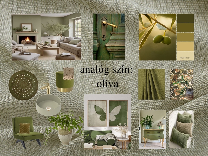 Mood Board Analóg szín olíva Mood Board by kissborlase.andrea@gmail.com on Style Sourcebook