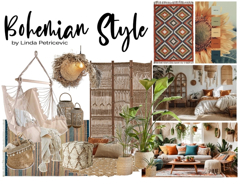 Boho Design Style Mood Board Mood Board by palmtreelove.interiordesign on Style Sourcebook